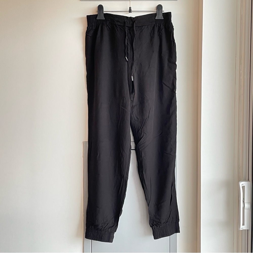 SPLENDID Black Drawstring Pull-on Joggers